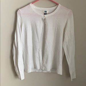 Old Navy white cardigan